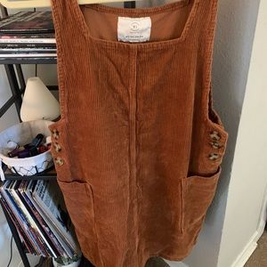 corduroy overall dress